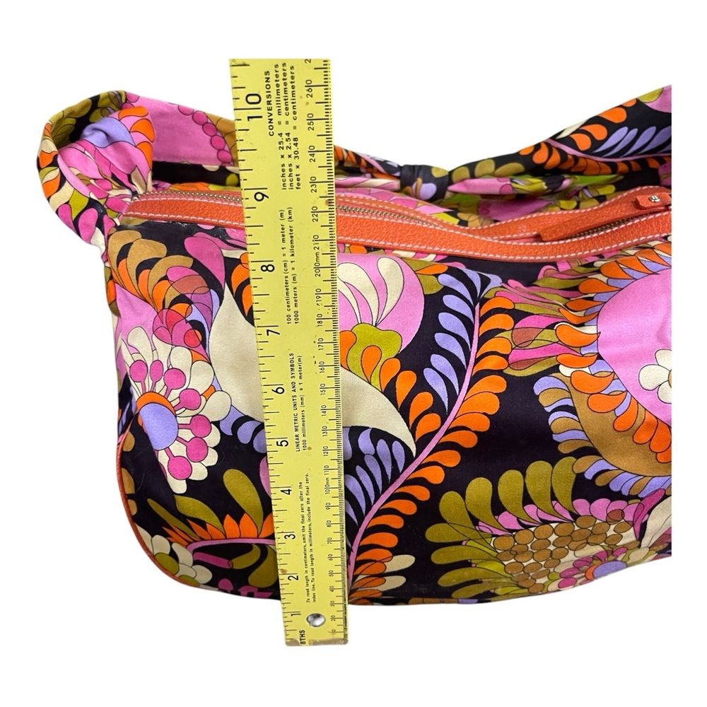 Kate Spade Purse Tote Floral Hawaiian Y2K Bright Canvas Zip Medium Funky Art - Picture 8 of 16